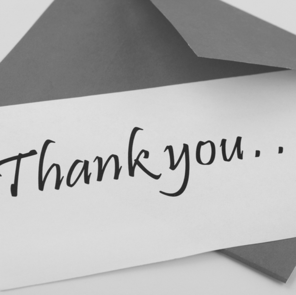 A Big Thank You!